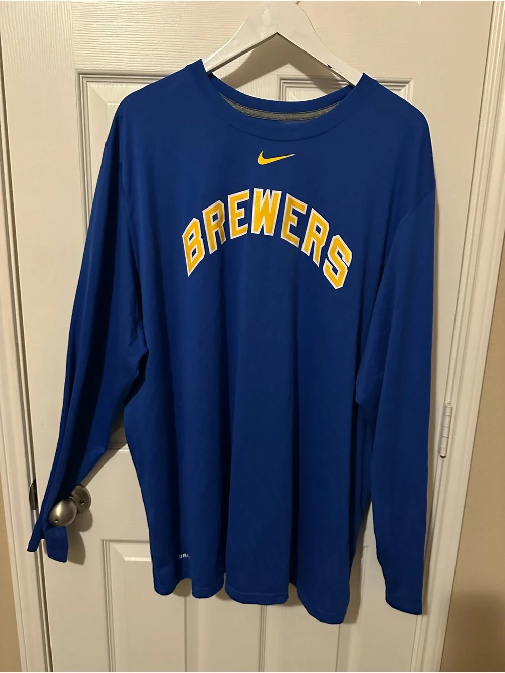 Nike Brewers Long Sleeve Tee Dri-Fit